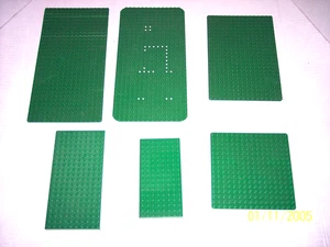 6pcs  Green LEGO Base Plates 2 16x32  16x24 16x16 8x16 10x20 - Picture 1 of 2