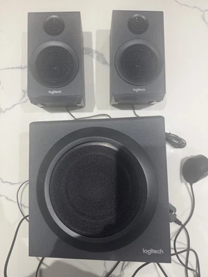 Logitech Z333 Multimedia 2.1 Gaming PC Computer Surround Sound Lautsprecher, laut - Bild 1 von 3