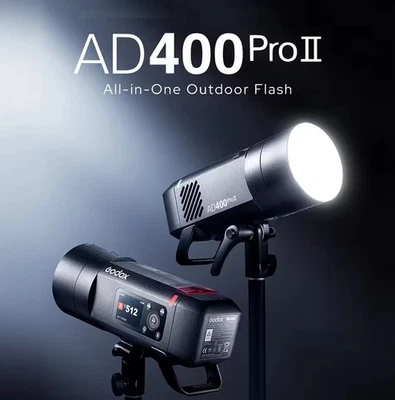 Godox AD400Pro PRO II 400Ws TTL HSS 1/8000S Outdoor Led Flash light Speedlite - Image 1 of 4