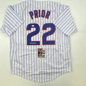 Autographed/Signed MARK PRIOR Chicago Pinstripe Baseball Jersey JSA COA - Picture 1 of 4