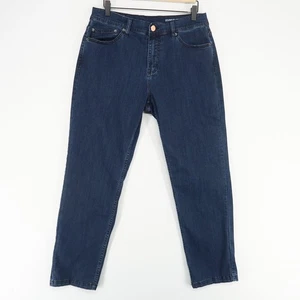 Mugsy Studio Blues Casual Jeans Mens 32x30 Dark Blue Straight Leg Stretch Denim - Picture 1 of 10