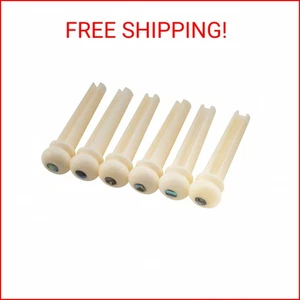 Musiclily Slotted Acoustic Guitar Buffalo Bone Bridge Pins for Martin Taylor Gui - Picture 1 of 2