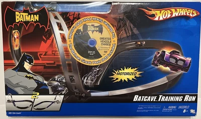 NEW Hot Wheels Batman Batcave Training Run Race Track & Batmobile Car DVD RARE - Image 1 of 4