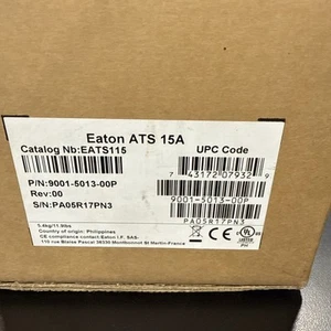 Eaton EATS115 120V 12A Single-Phase PDU - Black p/n 9001-5013-00p - Photo 1/6