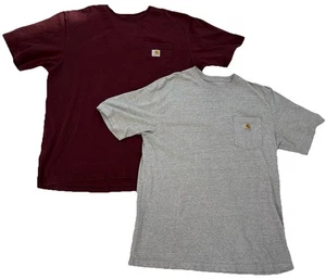 Carhartt Herren Loose Fit Original Fit Hemd Large Braun Grau Kurzarm 2er Pack - Bild 1 von 6