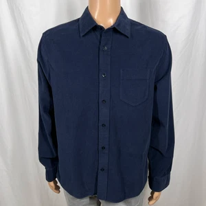 Banana Republic Herren Large dunkelblau Cord Langarm Knopfleiste Hemd - Bild 1 von 9