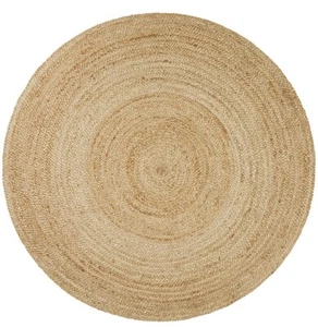 Handloom Reversible Round Carpet for Bedroom Living Room Dining Room Handwoven - Picture 1 of 4