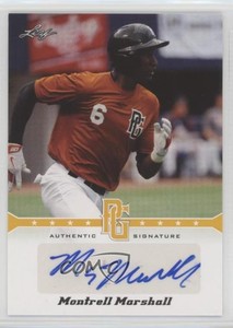 2013 Leaf Perfect Game Showcase Auto Gold /50 Montrell Marshall #A-MM1 Auto