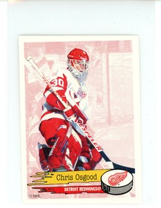 1995-96 Panini Stickers Hockey #187 Chris Osgood (Red Wings)