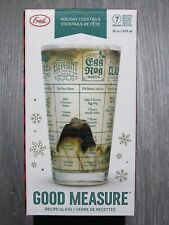 FRED Good Measure Eggnog Gin White Elephant Cocktail Alcoholic Recipe Glass NEW