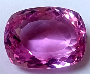 AAA+ Large Purplish Pink Spinel 65.40 Ct. Cushion Cut Flawless Loose Gemstone - Picture 1 of 6