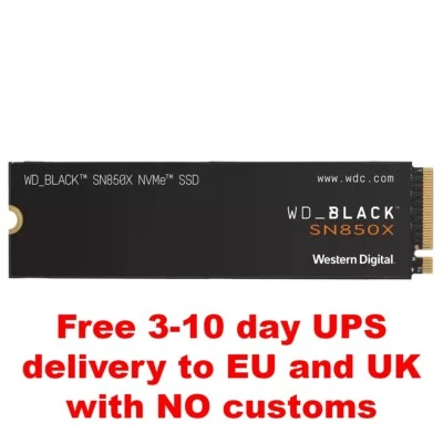 8Tb Western Digital WD_BLACK SN850X M.2 NVMe SSD Without Heatsink (WDS800T2X0E) - Immagine 1 di 4