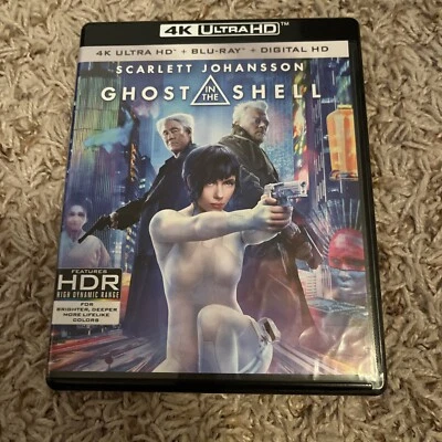 Ghost in the Shell (4K Ultra HD / Blu-Ray 2017 2-Disc) Sci-Fi Scarlett Johansson - Image 1 of 2