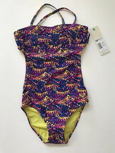 ROXY GIRLS MULTI COLOR SWIMSUIT BIKINI ONE PIECE SIZE 10 - Picture 1 of 4