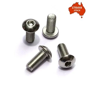 Stainless Steel Bicycle Bidon Bottle Cage Bolts x4 M5x12mm Silver Bike Screws - Picture 1 of 5