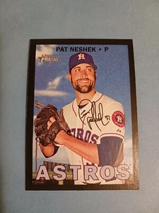 Pat Neshek 2016 Topps Heritage High Number Wal-Mart Black Border #THC-590 Astros - Picture 1 of 2