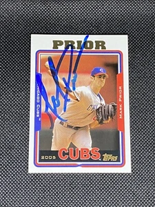 Mark Prior Chicago Cubs Signed Auto 2005 Topps Card #250 ~ COA - Picture 1 of 3