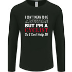 Cycling I Dont Mean to Be Awesome Cyclist Mens Long Sleeve T-Shirt