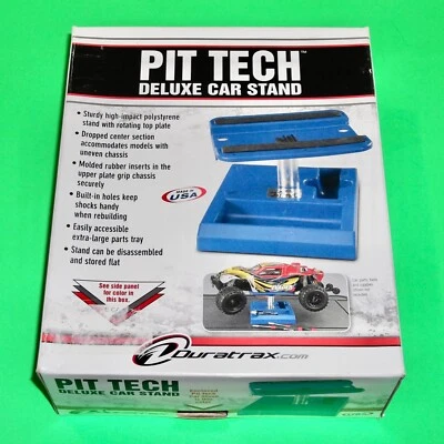 DURATRAX PIT TECH RC RADIO CONTROLLED CAR TRUCK BLUE DELUXE PIT STAND DTXC2370 - Image 1 of 4