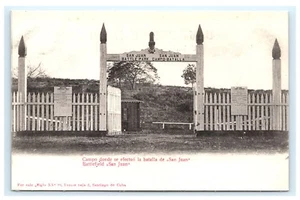 San Juan Cuba Battlefield Santiago Postal Campo Batalla Puerta B14 - Imagen 1 de 2