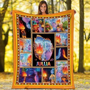 Elementardecke | Fire and Water Ember and Wade Fleecedecke | WDW Magic - Bild 1 von 4