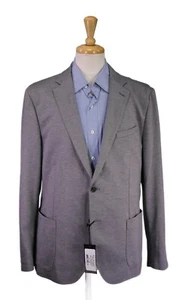 The Savile Row Company Gray Jersey Knit Patch Pocket Blazer Jacket 44R - Picture 1 of 9