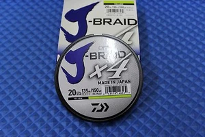 Daiwa J-Braid X4U 20-135Y Fluorescent Yellow 20lb 150yd 4000-2005 - Picture 1 of 4