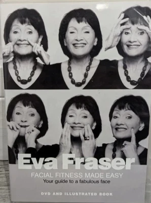 EVA FRASER DVD & BOOK FACIAL FITNESS OOP RARE BEAUTY WRINKLES MASSAGE EXERCISE  - Image 1 of 3