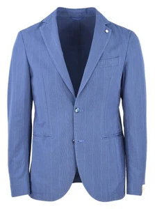 L.B.M. 1911 Herren Sommerkleid hellblau gestreift Slim Fit 3875 55754/4 - Bild 1 von 8