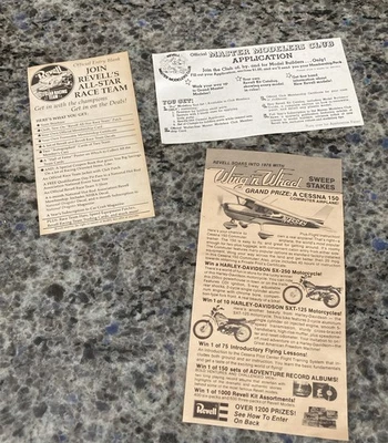 VNTG 1976 Revell Master Modelers Club Application, Race Team & Sweepstakes Entry - Image 1 of 4