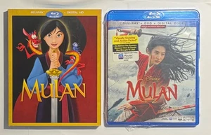 Mulan (1998) Blu-Ray + Digital Code & Mulan (2020) Blu-Ray + DVD + Digital Code - Picture 1 of 2