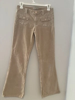 Pantalones de pana acampanados vintage LEI para mujer talla 9 tostados Foto 1 de 4