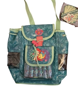 Vintage Disney kleine Meerjungfrau Büchertasche Mädchen Handtasche Schreibwaren-Set & Marker Vinyl - Bild 1 von 4