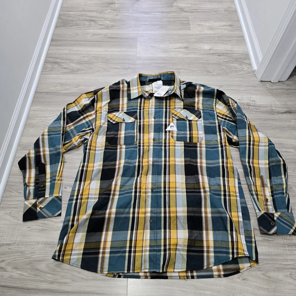 Camisa con botones Rocawear para hombre a cuadros talla 3X Foto 1 de 4