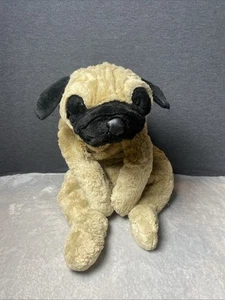 E & J Classic Dog Plush Pug Puppy Floppy Toy Pet Pillow Lovey Laying Down 31" - Picture 1 of 6