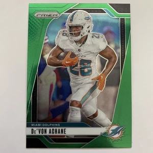 2024 Panini Prizm - De'Von Achane #176 Green Prizm - Picture 1 of 2
