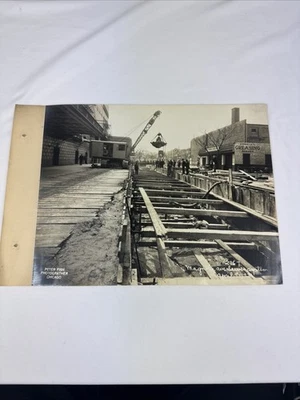 Vintage 1930’s Press Photo Peter Fish Studio Chicago Magnolia Ave. Sewer System - Image 1 of 4