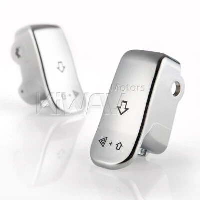 поворотник переключатель удлинитель крышка хром ABS миниатюра кривой подходит '96-'10 Softail - Изображение 1 из 4