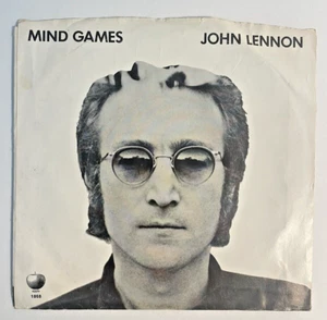45+ PIC SLEEVE- JOHN LENNON- "MIND GAMES"/"MEAT CITY"- APPLE 1868- N.MINT - Picture 1 of 8