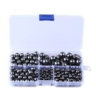  300 PCS Black Beads for Jewelry Making Necklace Kit Scattered