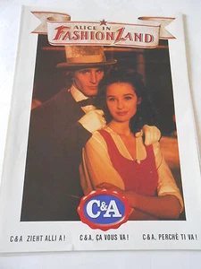 Publicité 1993 C& A ca vous va ! Alice in FashionLand AD - Imagen 1 de 1