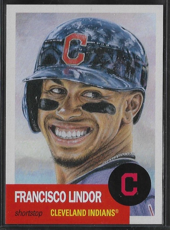 2018 Topps Living Set # 61 FRANCISCO LINDOR Cleveland Indians 6,714 Printed c - Image 1 of 1