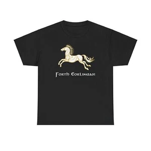 Riders of Rohan Forth Eorlingas Unisex Heavy Cotton Tee - Picture 1 of 16