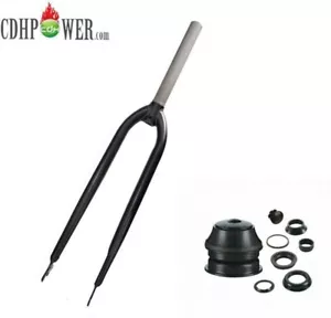 26 inch 1-1/8" Threadless Fork Fixed Bicycle& Headset-MTB Road Cruiser Bike Fork - Picture 1 of 8