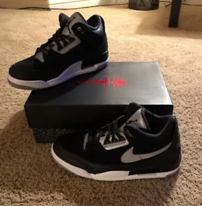 Size 10 - Jordan 3 Retro Tinker SP Black Cement 2019 - Picture 1 of 4
