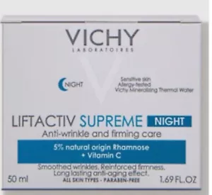 Vichy LiftActiv Supreme Night Cream, Anti Aging With Vitamin C - Picture 1 of 1