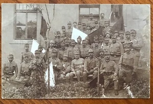 AK * FOTO AK SOLDATEN * K.UND K. MILITÄRPOST SARAJEVO * 1915 * - Bild 1 von 2