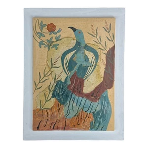 Minoan Blue Bird Small Fresco Wall Decor Knossos Palace - Picture 1 of 4
