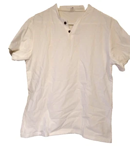 Women’s Cream Beach Set Shirt/Shorts Size 3x Light Shear Canvas Type Drawstring - Picture 1 of 6