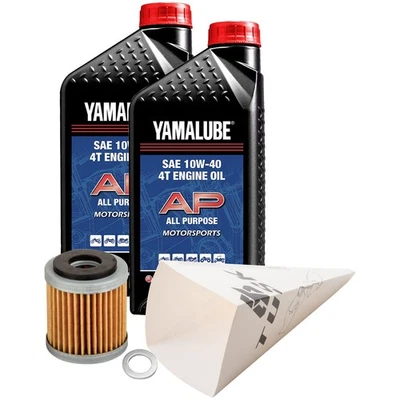 Kit de cambio de aceite Tusk 4 tiempos Yamalube todo uso 10W-40 para Yamaha YZ250FX 2015 Foto 1 de 2
